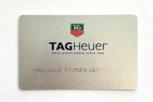 Tag heuer aquaracer certificat - heuer,