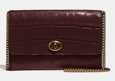 Coach leather hangbag