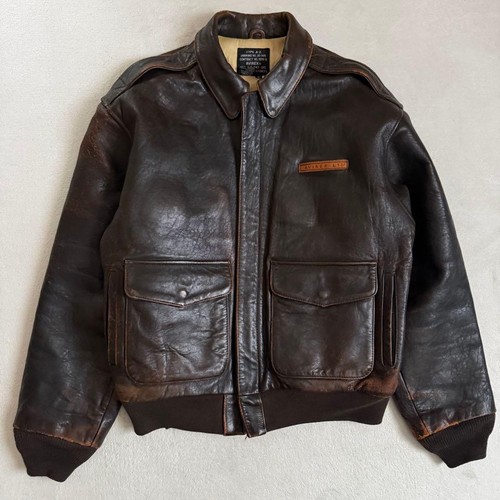 Avirex blouson cuir veste - cuir,