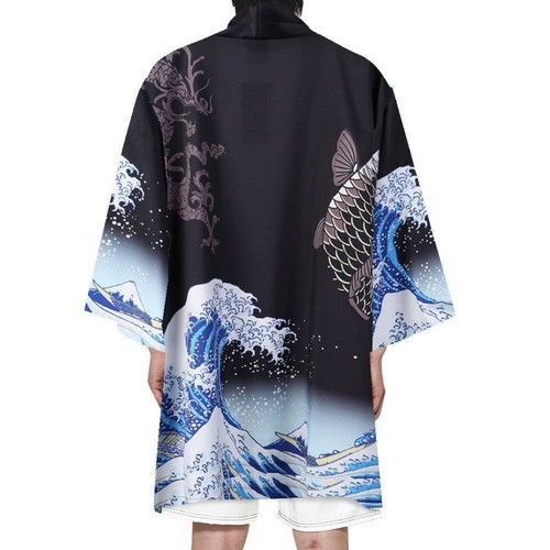 Hommes unisexe long kimono - hommes,