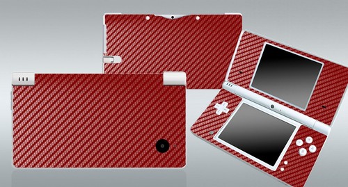 Red carbon fiber vinyl decal - fiber,