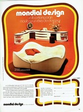  publicité Advertising 0422 1972  mobilier  Mondial Design lit Anémone B.Govin