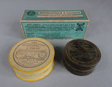 lot de boites pastilles dr Belloc pate Regnauld Ainé antisciatique Chambon n7