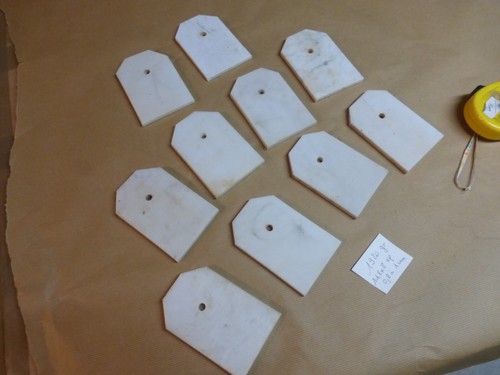 Lot plaque socle - 10, en