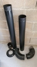 Fumisterie canon évacuation tubes poêle bois Godin émaillé noir diam 111 mm 3721
