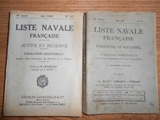 LIVRES PERSONNELS ET MATÉRIELS MARINE FRANÇAISE 2°GM