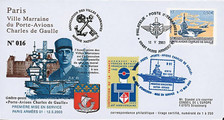 PADG03-T4: 2003 - FDC France "1er Jour Porte-avions de Gaulle" Paris Armées