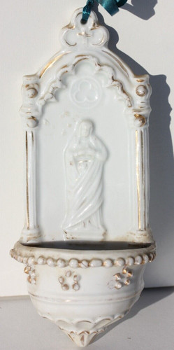 Benitier ancien porcelaine - benitier,