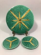 VALLAURIS Poterie LUNETTA Dessous de plat + 2 dessous de bouteille Années 50/60