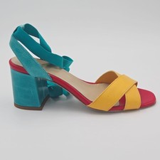 Chaussures Femme Anniel Taille 38 Sandales Jaune / Rouge / Vert Daim 75DA