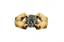 Bague ancienne ciselé or