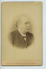Actor Eugene Bataille? Opera Autograph to Maubant Old Cabinet card Liebert 1880