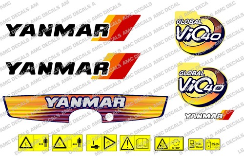 Ensemble autocollants yanmar - d'autocollants,