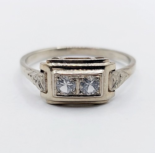 Bague tank art deco - , or