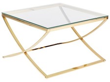 Table Basse en Acier Inox