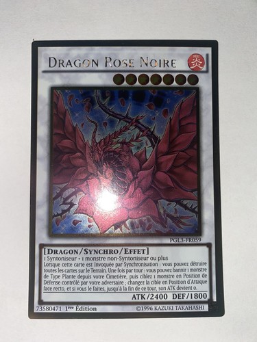 Dragon rose noire - dragon,