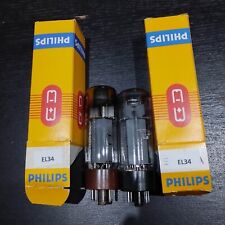 EL34 Tube Electronique  EL 34  2 tubes (1 paire) RTC  Matched !!    I5h4/3