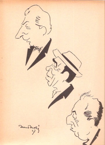 Caricature jean duche 1947 - jean,