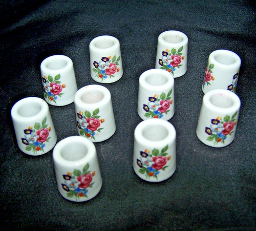 Mini bougeoir décor fleurs - mini,