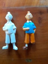 HERGÉ/LOT DE 2 FIGURINES JIM TINTIN