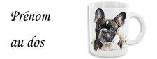 MUG PERSONNALISABLE BOULEDOGUE FRANCAIS ANGLAIS AU CHOIX