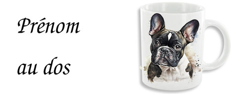 Mug personnalisable bouledogue - personnalisable,