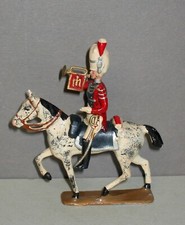 CBG MIGNOT ANCIEN VERS 1960 Plomb 54 mm 1 CAVALIER TROMPETTE 1er EMPIRE  N° 66