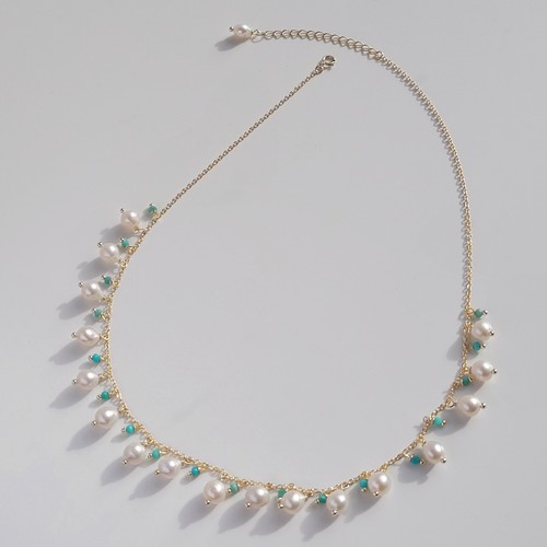 Collier gold filled perle - collier,