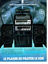 Publicité Advertising 038 1978   Telefunken  hi-fi   platine S500 bras ortofon