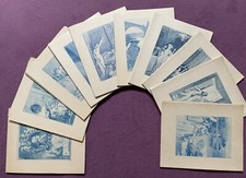 Auguste LEROUX .Casanova. Rare suite complète des 200 gravures en bleu sur Japon