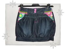 A - Jupe Courte Fantaisie en Jean   Desigual Taille  9 / 10  ans 