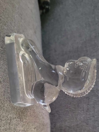 Heisey vtg clear glass oscar - glass,