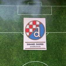 Panini Football Clubs 1975. #163 Dinamo Zagreb Yougoslavie. Badges Ecusson