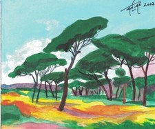   Aquarelle originale d'après André TORRE