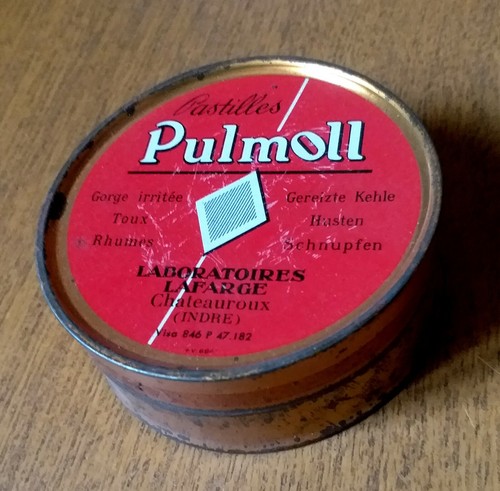 Boite metal pulmoll ancienne - boite,