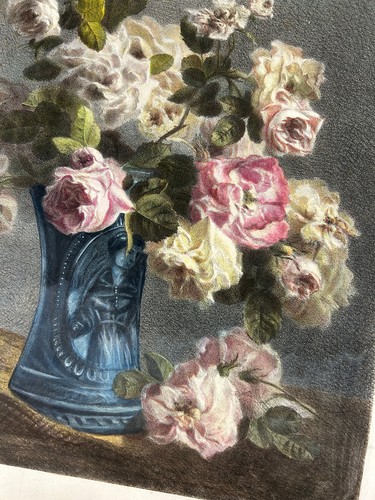 Gravure art déco - déco, roses