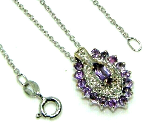 Pendentif blanc 9 carats - pendentif, en