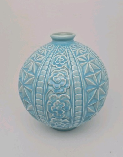 Vase boule art déco ceramique - art,