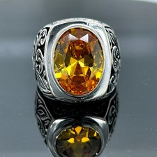 Chevalière fait à la main en Argent Massif 925 Ottoman de la haute joaillerie