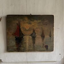 e?Huile sur carton 1930 petite