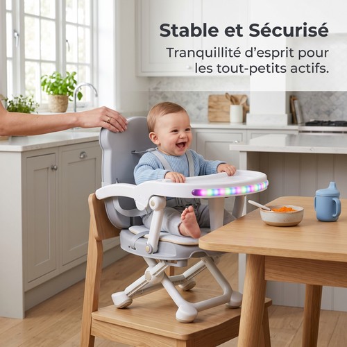 Chaise haute bébé évolutive