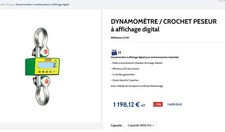 Crochet peseur LEVAC 9,5T télécommande et afficheur déporté. Neuf Dans Sa Valise