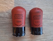 2 LAMPES RADIO TSF TUBES EB4 DARIO