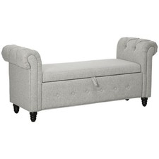 HOMCOM Banc banquette coffre 2
