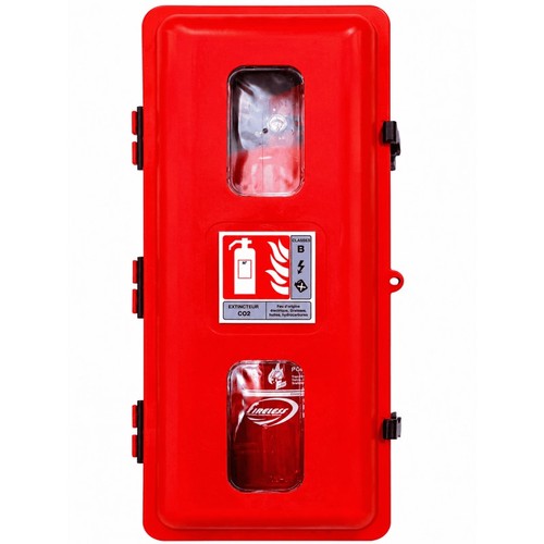 Coffret extincteur co2 double - extincteur,