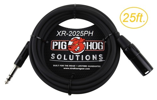 25ft trs male to - 1/4",