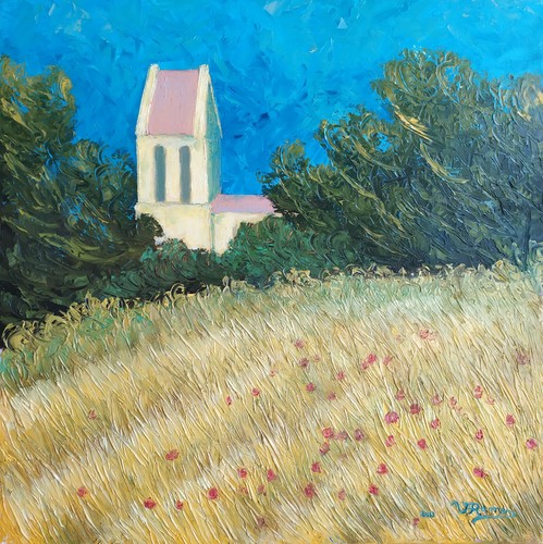 Tableau huile sur toile - ,
