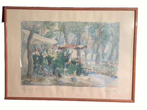 Cadre tableau aquarelle - tableau,