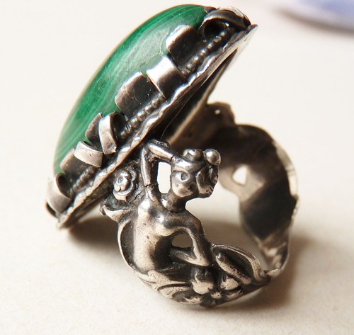 Bague ancienne argent - bague, en