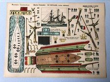 Imagerie d'EPINAL Moyennes Constructions PELLERIN 873 Marine Française le Renard
